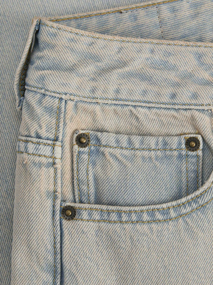 Jeans baggy JJXX Kyoto donna in denim chiaro per un look casual