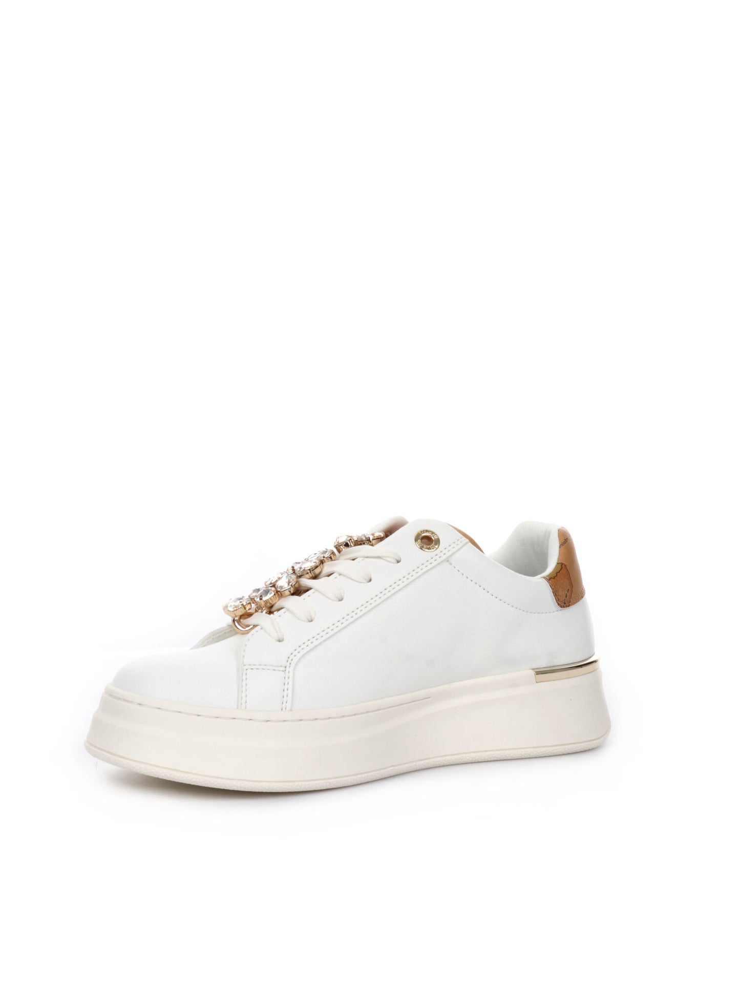 SNEAKERS CON PLATFORM E CHARM ALVIERO MARTINI 1^ CLASSE DONNA BIANCO