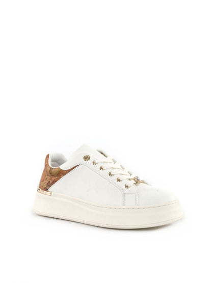 SNEAKERS CON PLATFORM E CHARM ALVIERO MARTINI 1^ CLASSE DONNA BIANCO