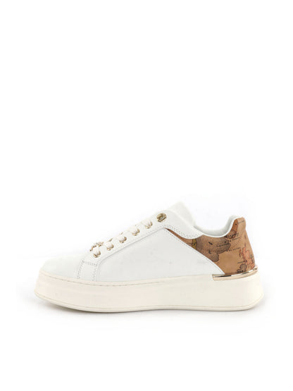 SNEAKERS CON PLATFORM E CHARM ALVIERO MARTINI 1^ CLASSE DONNA BIANCO
