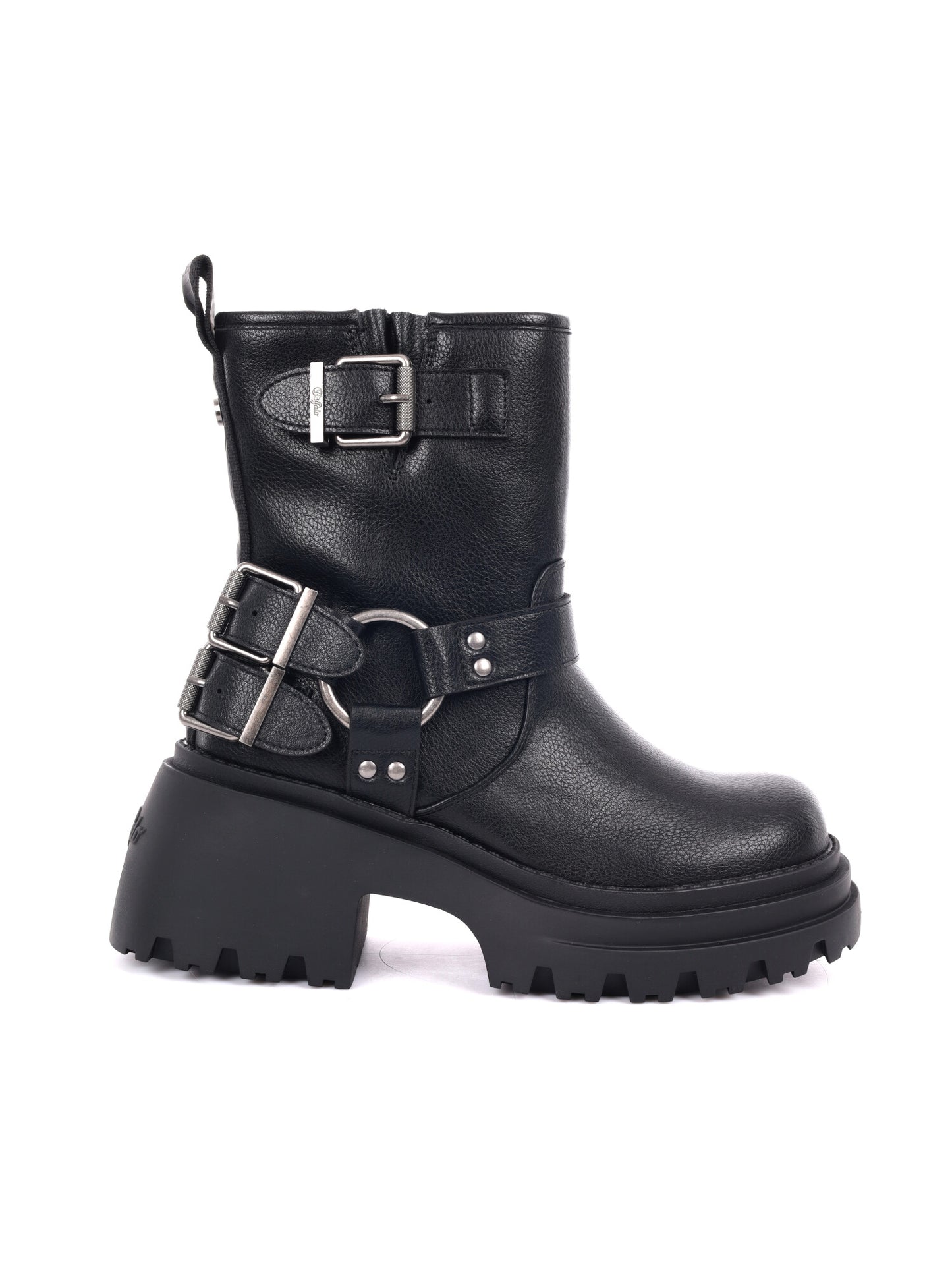 STIVALETTO BRAVR BIKER BUFFALO DA DONNA NERO