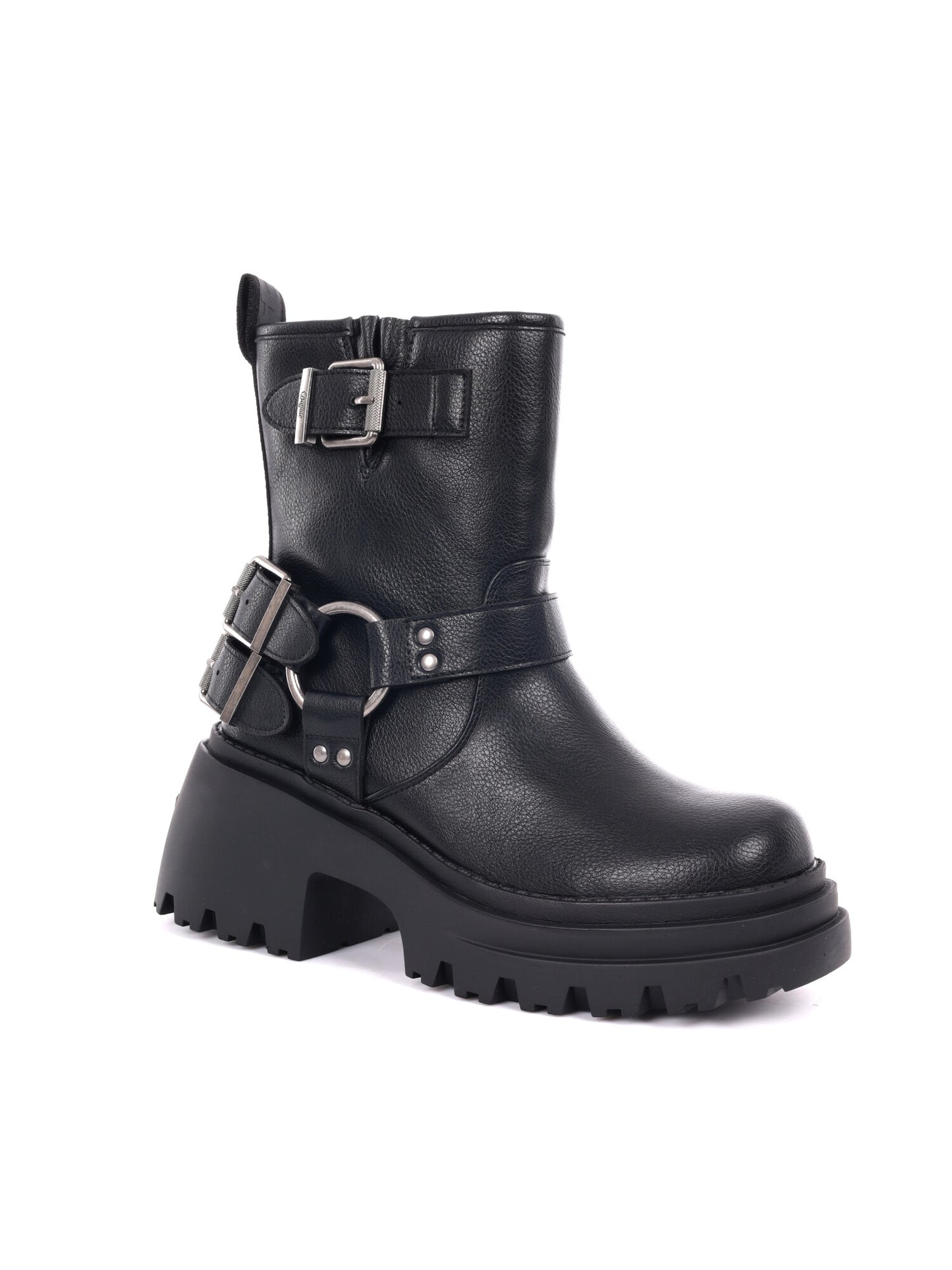 STIVALETTO BRAVR BIKER BUFFALO DA DONNA NERO