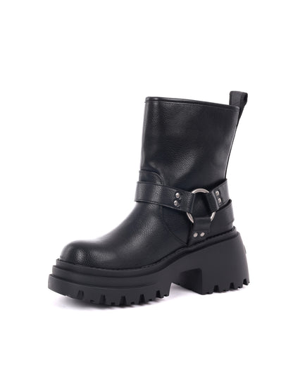 STIVALETTO BRAVR BIKER BUFFALO DA DONNA NERO