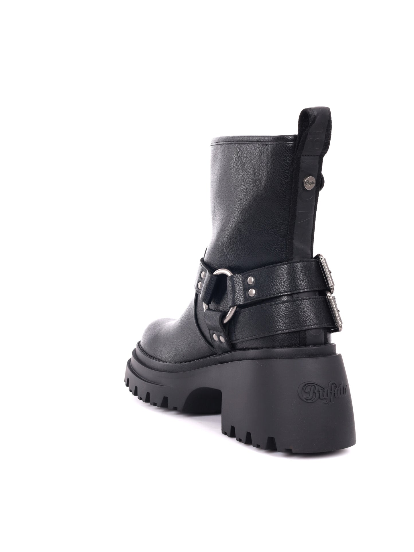 STIVALETTO BRAVR BIKER BUFFALO DA DONNA NERO