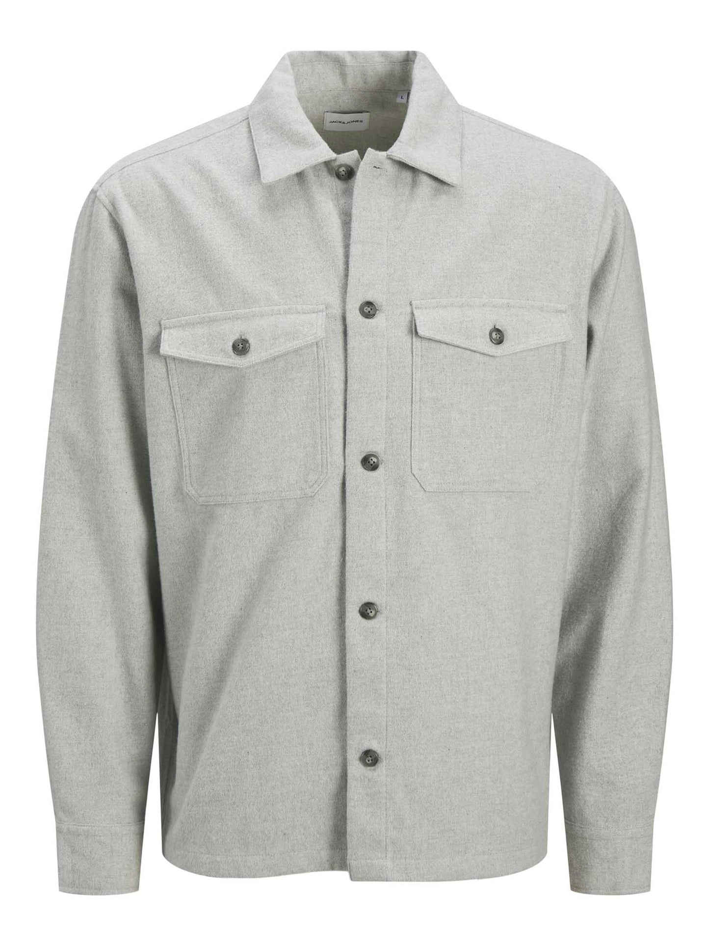 GIACCA CAMICIA JACK&JONES DA RAGAZZO GRIGIO CHIARO