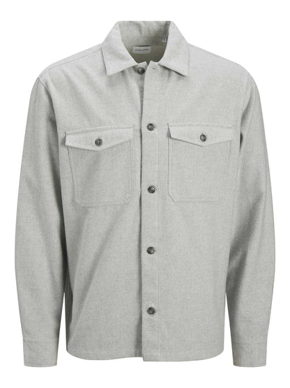 GIACCA CAMICIA JACK&JONES DA RAGAZZO GRIGIO CHIARO