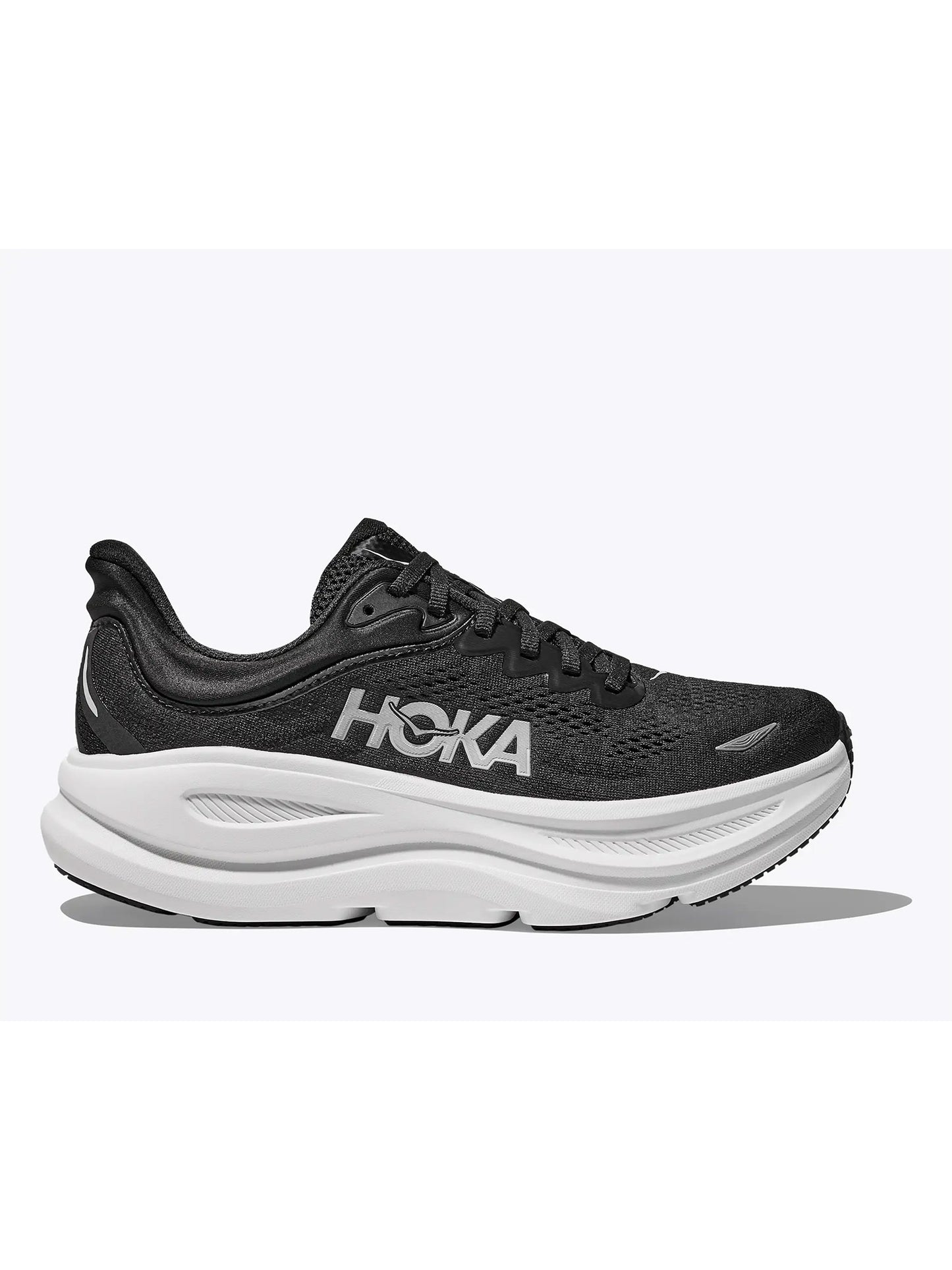 Hoka Bondi 9, scarpa running uomo nera con massimo ammortizzamento