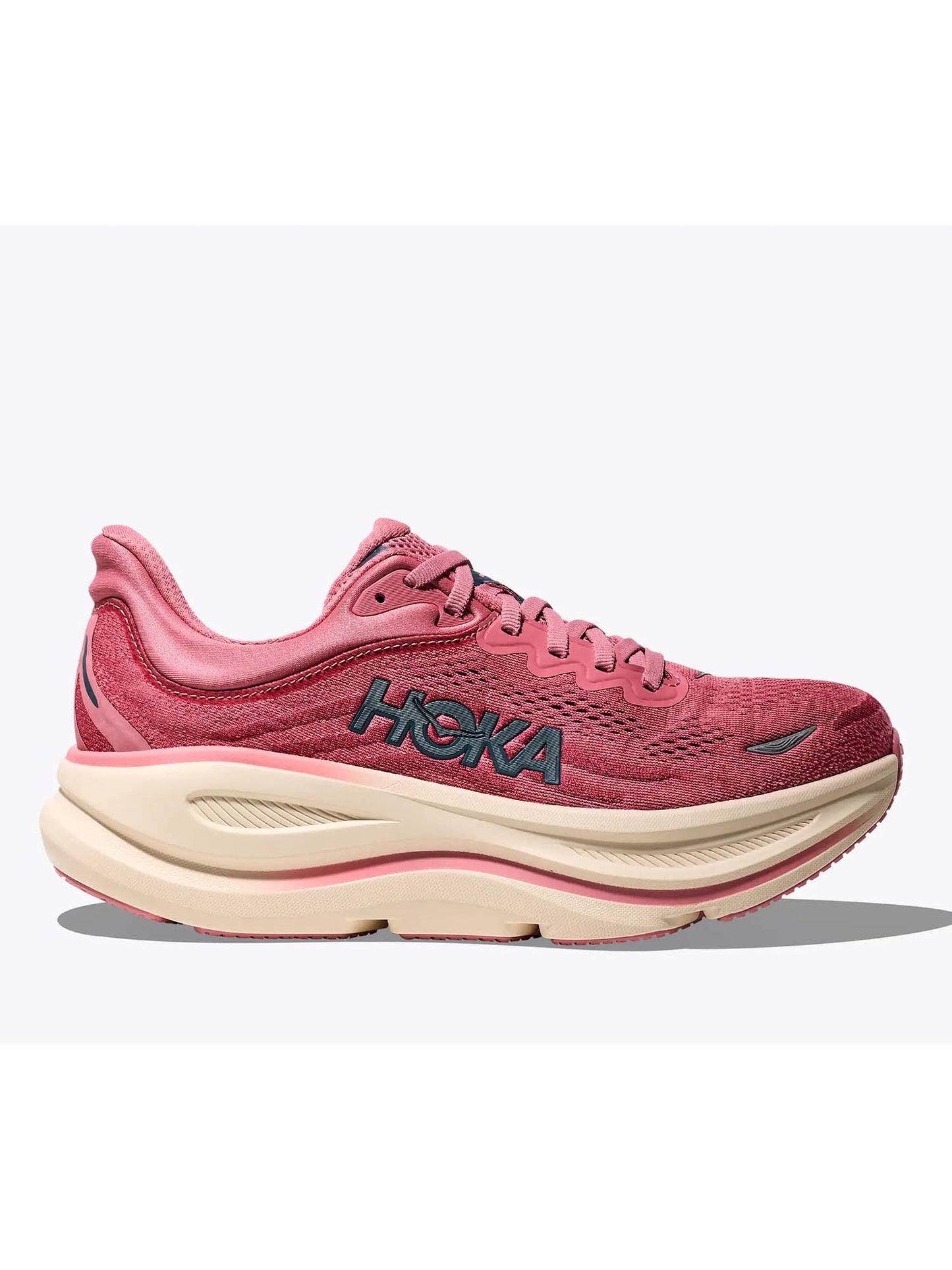 Hoka Bondi 9, scarpe running donna rosse per massima ammortizzazione