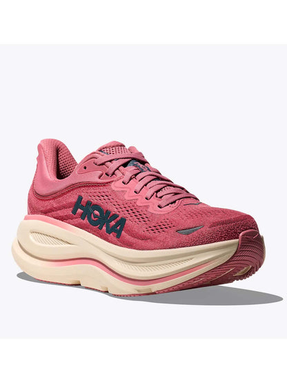 Hoka Bondi 9, scarpe running donna rosse per massima ammortizzazione