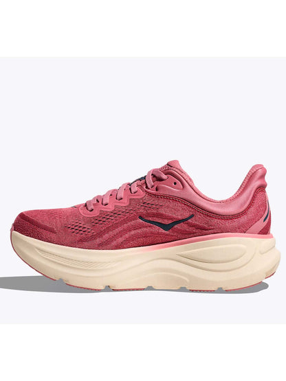 Hoka Bondi 9, scarpe running donna rosse per massima ammortizzazione