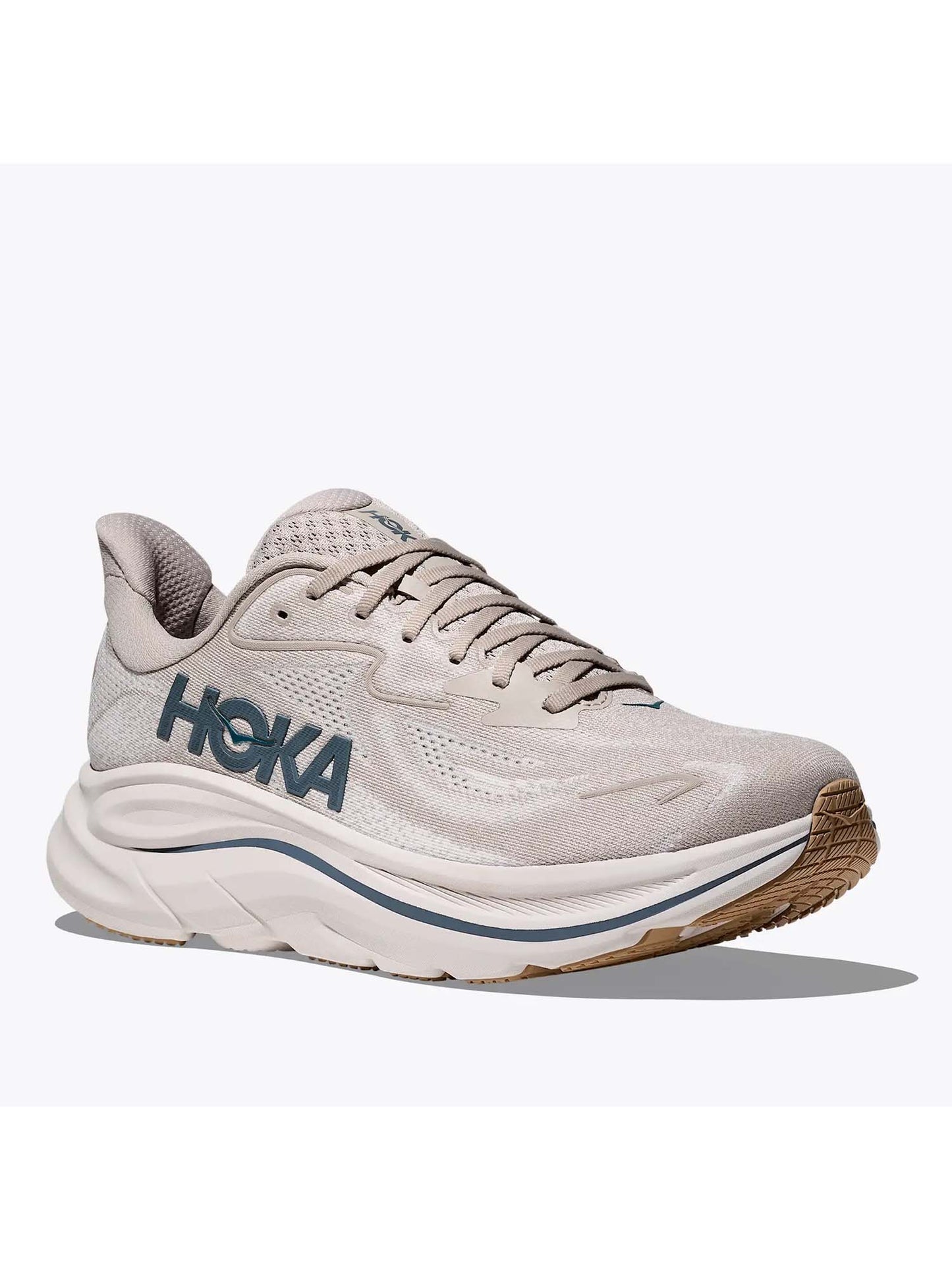 Hoka Clifton 10, scarpa running da uomo in tessuto grigia