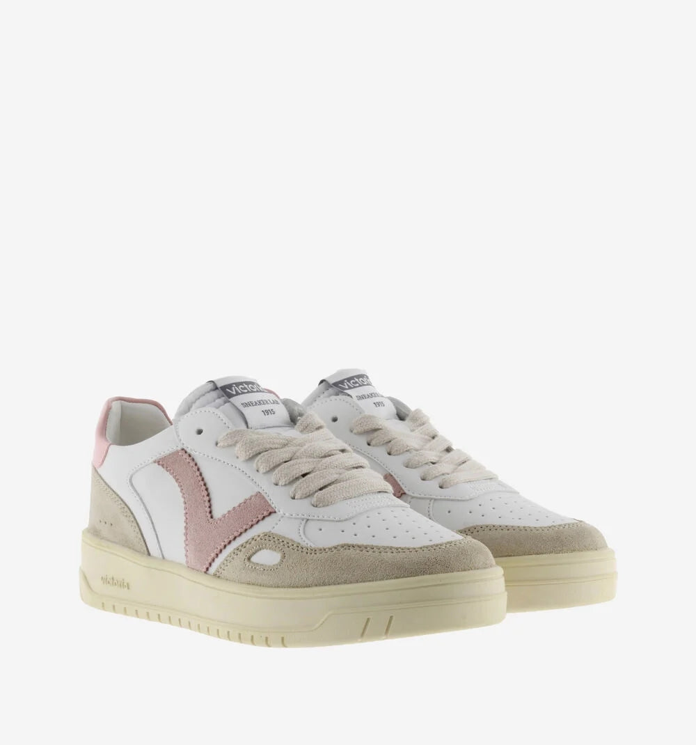 SNEAKERS BEIGE VICTORIA SEUL CON GLITTER DA DONNA