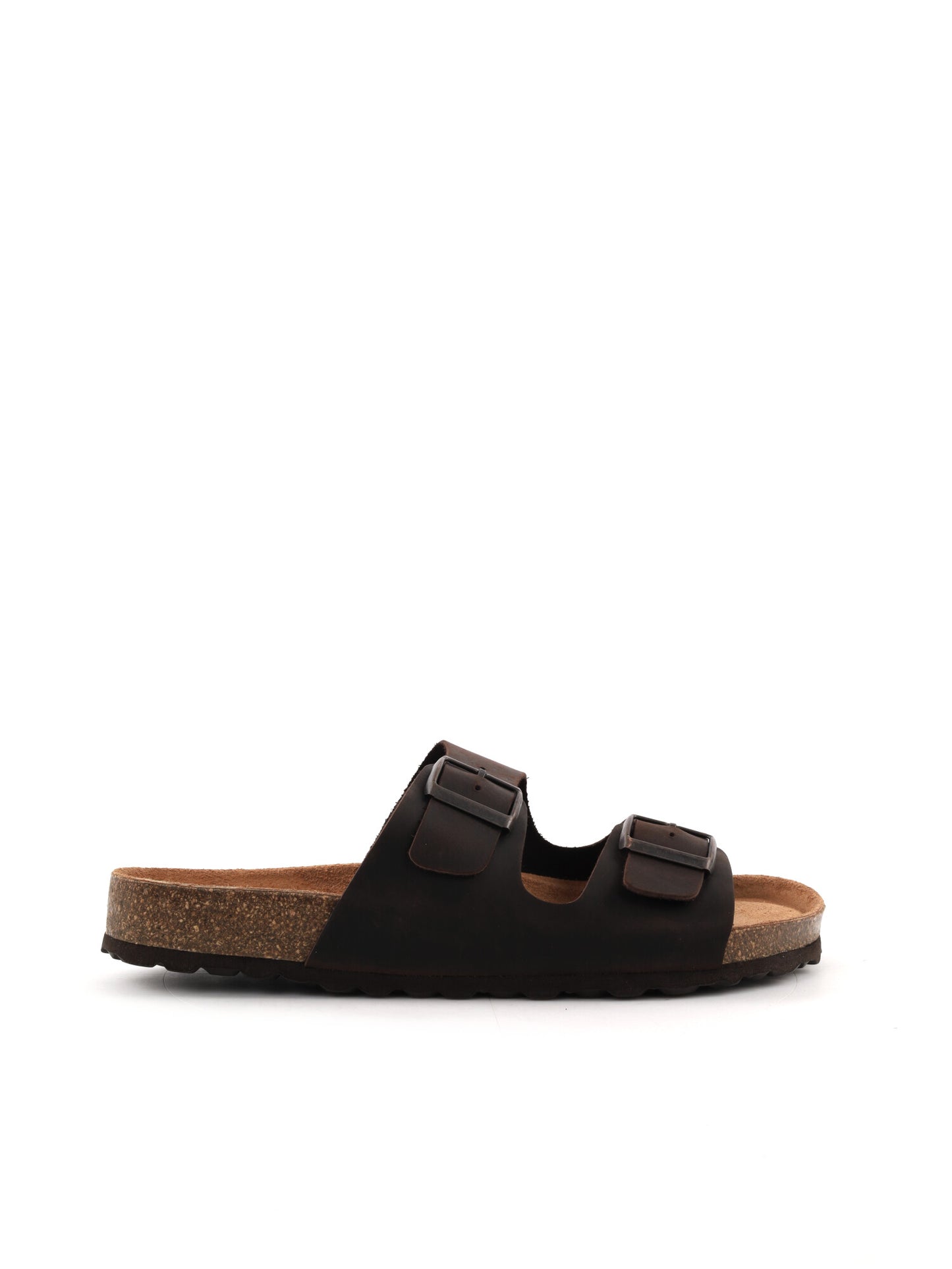 Bio Green sandali uomo in pelle marrone per la primavera-estate