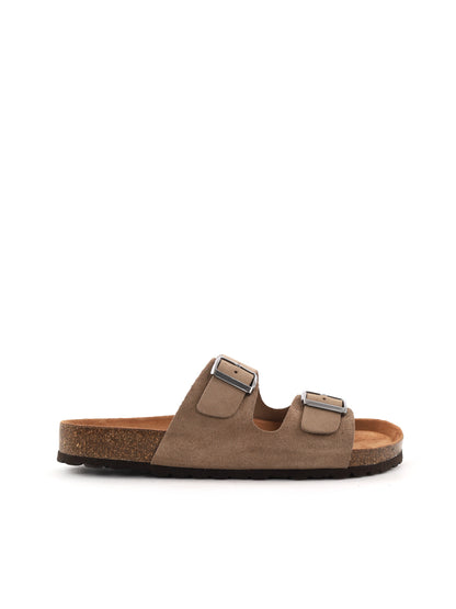 Sandali Bio Green da uomo color fango comodi e resistenti