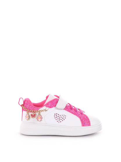LOVE DETAILS SNEAKER - BIANCO FUXIA