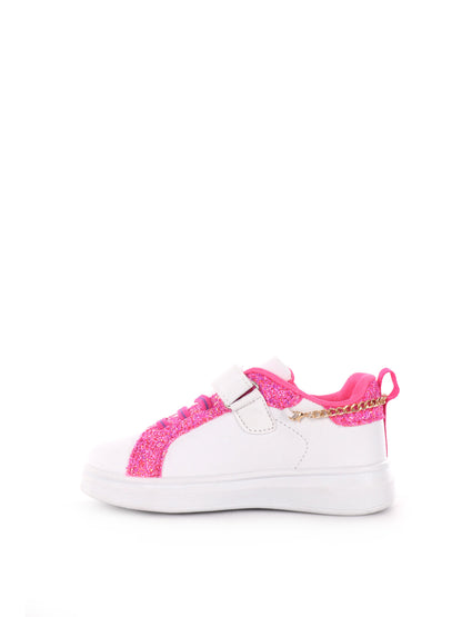 LOVE DETAILS SNEAKER - BIANCO FUXIA