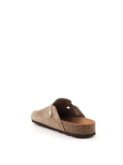 Bio green sabot sandalo bio da donna taupe