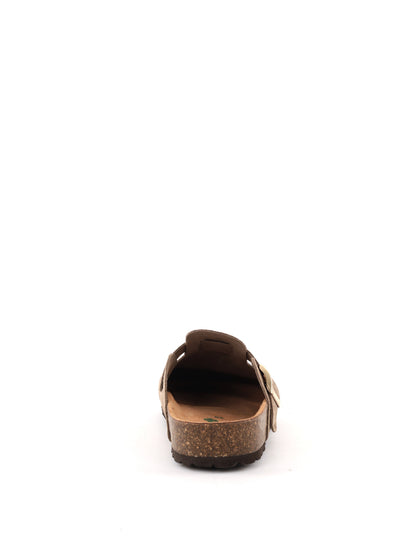 Bio green sabot sandalo bio da donna taupe