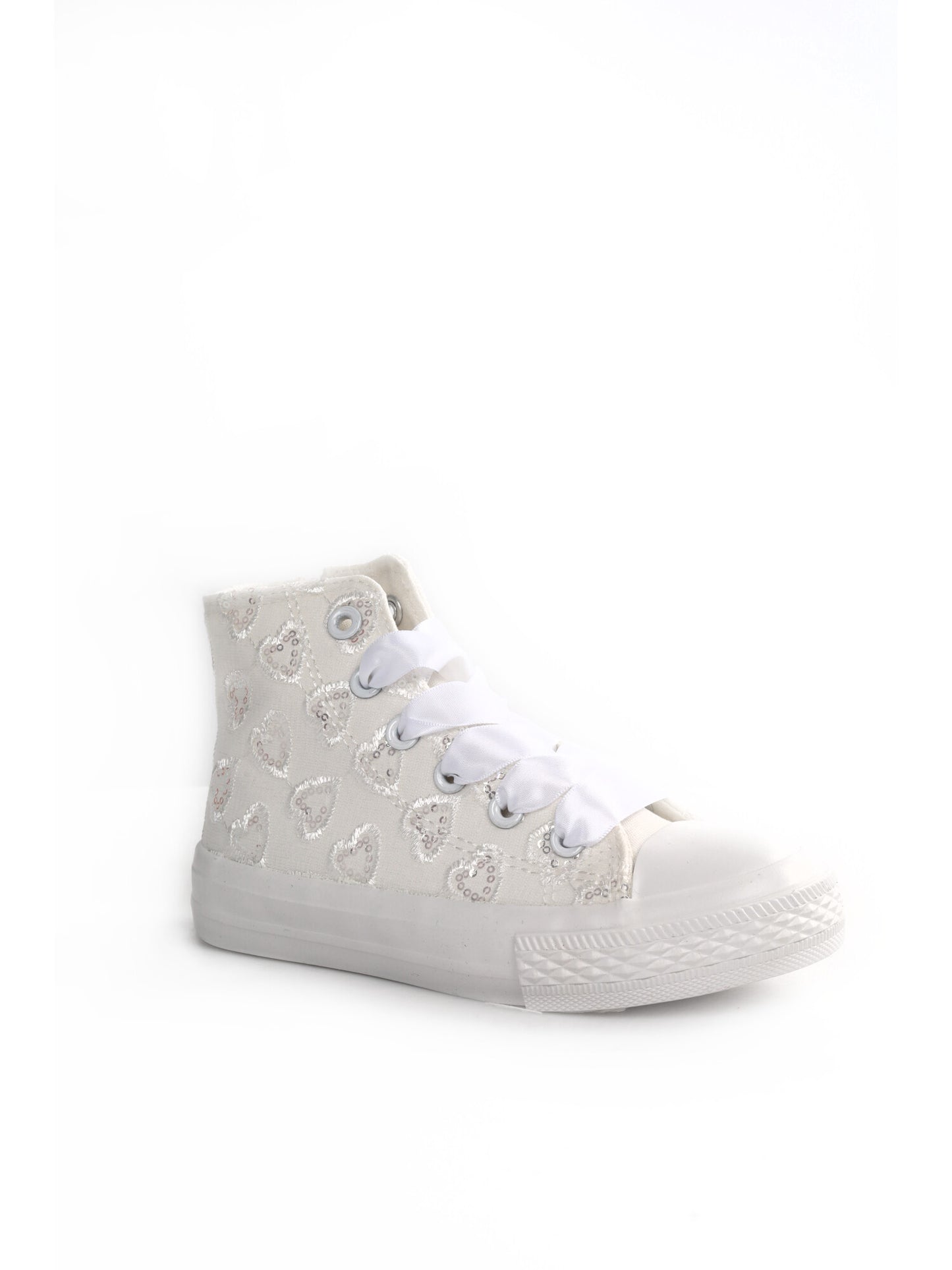Sneakers Love Details bianche unisex bambino