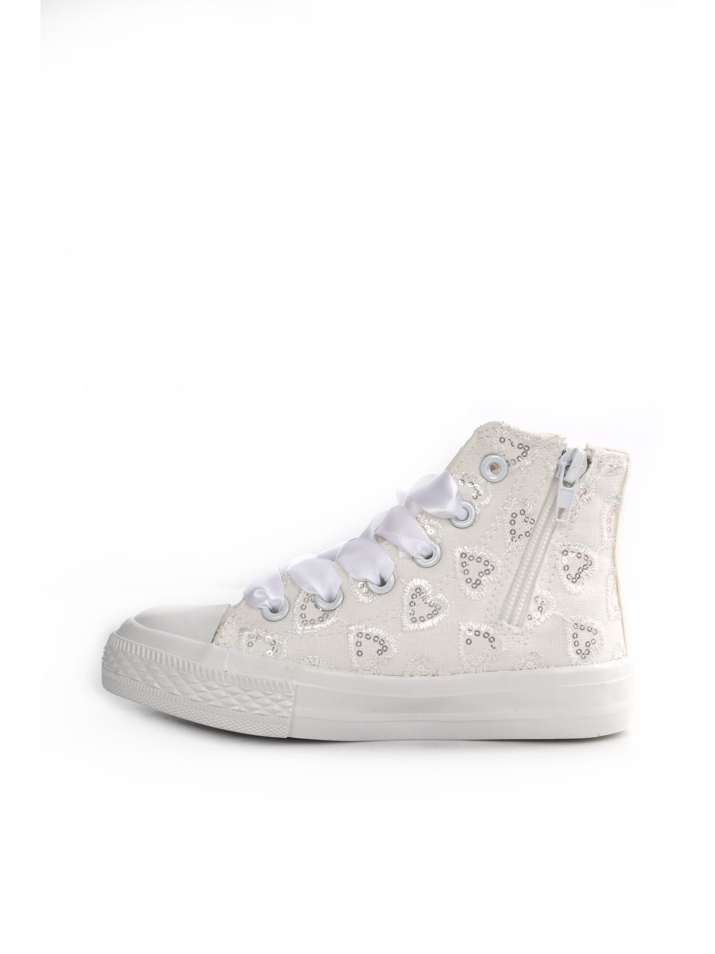 Sneakers Love Details bianche unisex bambino