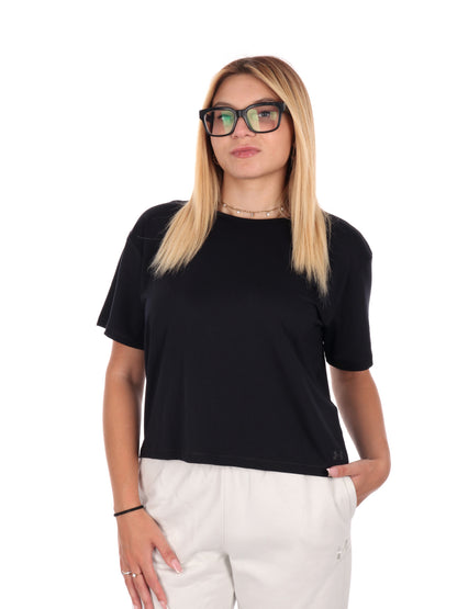 T-SHIRT MOTION UNDER CROP ARMOUR DA DONNA NERO