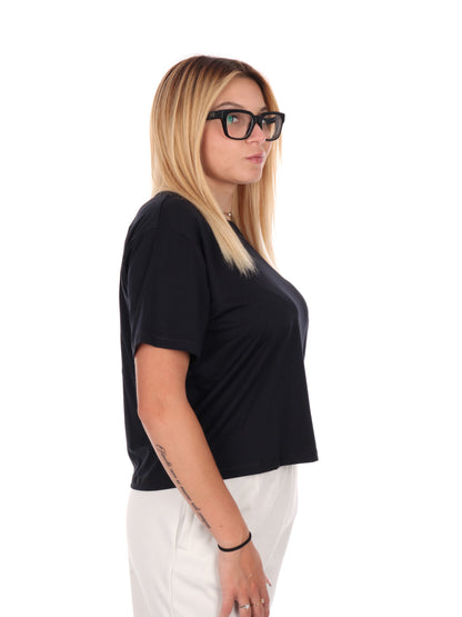 T-SHIRT MOTION UNDER CROP ARMOUR DA DONNA NERO