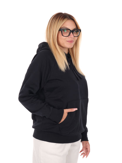 FELPA RIVAL CON CAPPUCCIO UNDER ARMOUR DA DONNA NERO