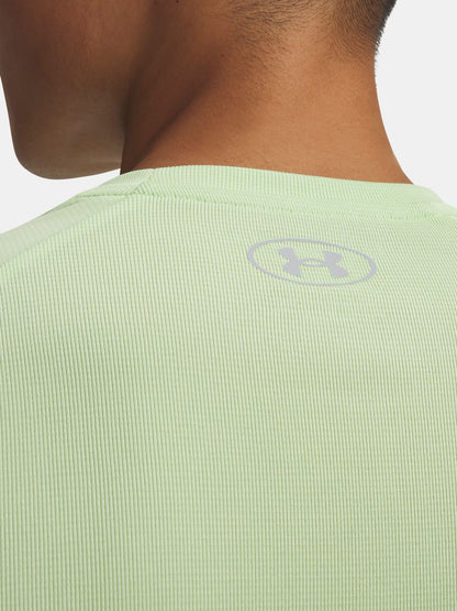 Under Armour Tech, t-shirt sportiva uomo gialla leggera e traspirante