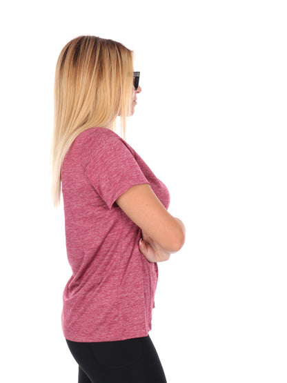 T-SHIRT TECH TWIST UNDER ARMOUR DA DONNA PRUGNA