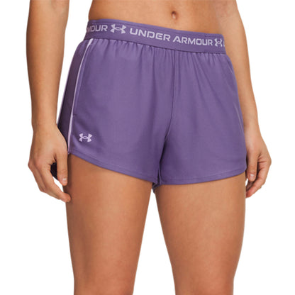 Under Armour Tech Play Up, shorts sportivi donna leggeri viola