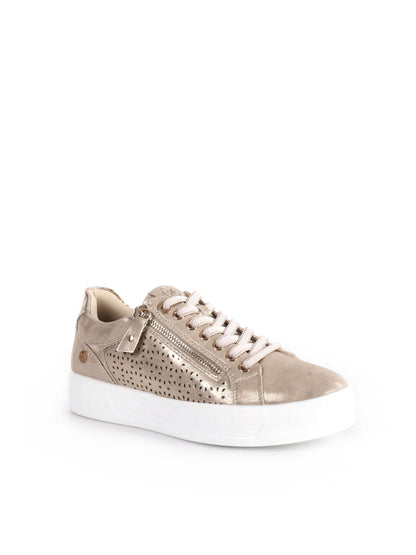 SNEAKERS CON ZIP XTI DONNA ORO