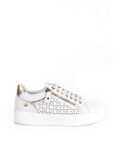 SNEAKERS CON ZIP XTI DONNA BIANCO