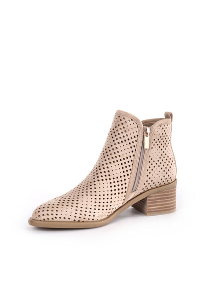 STIVALETTO CON DOPPIA ZIP XTI DONNA BEIGE