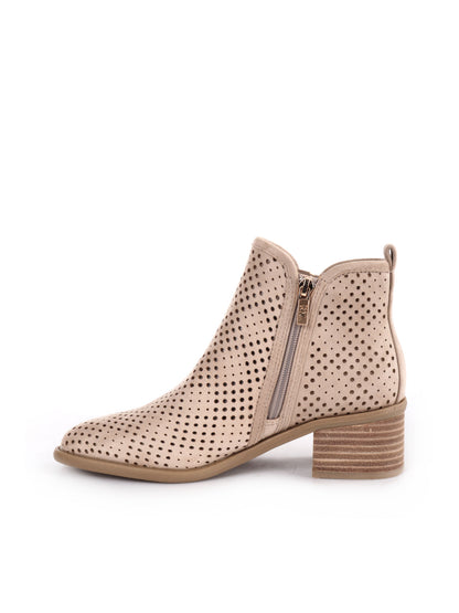 STIVALETTO CON DOPPIA ZIP XTI DONNA BEIGE