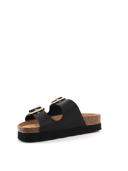 Sandali donna Bio Green neri, eleganza e comfort estivo