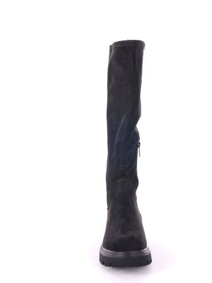 STIVALE ALTO SCAMOSCIATO XTI DA DONNA NERO