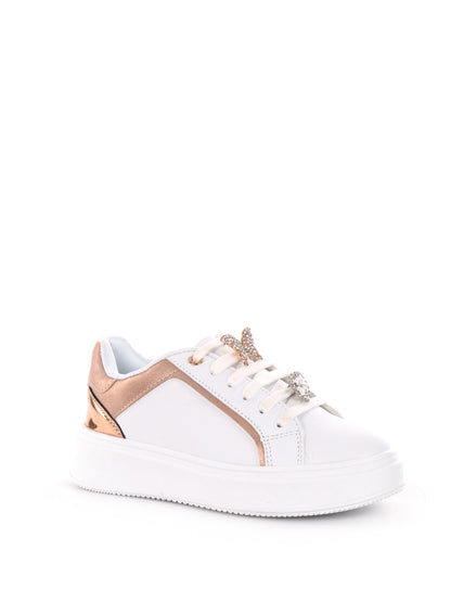 LOVE DETAILS SNEAKER - BIANCO ORO