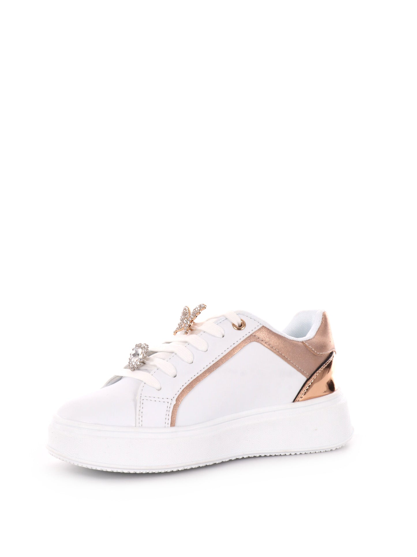 LOVE DETAILS SNEAKER - BIANCO ORO