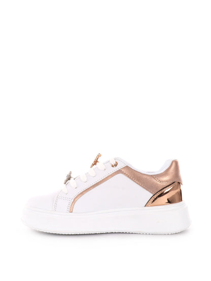 LOVE DETAILS SNEAKER - BIANCO ORO