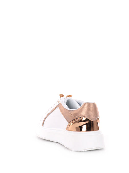 LOVE DETAILS SNEAKER - BIANCO ORO