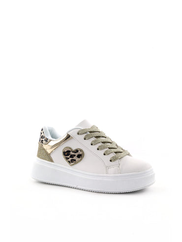 Sneakers Love Details unisex bambino multicolore con stampa leopardo