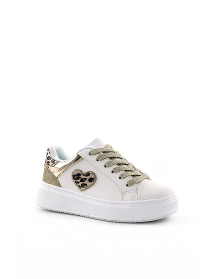 Sneakers Love Details unisex bambino multicolore con stampa leopardo
