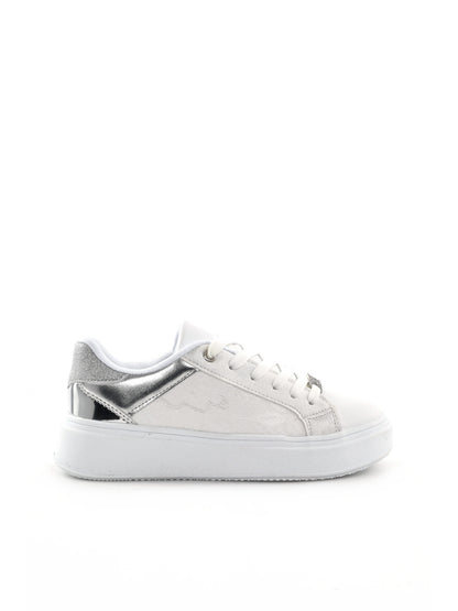 Love Details sneaker unisex bambino in elegante argento