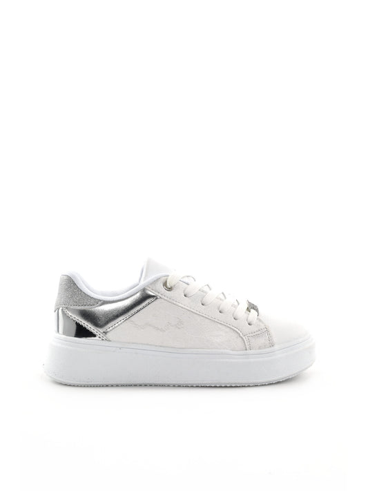 Love Details sneaker unisex bambino in elegante argento