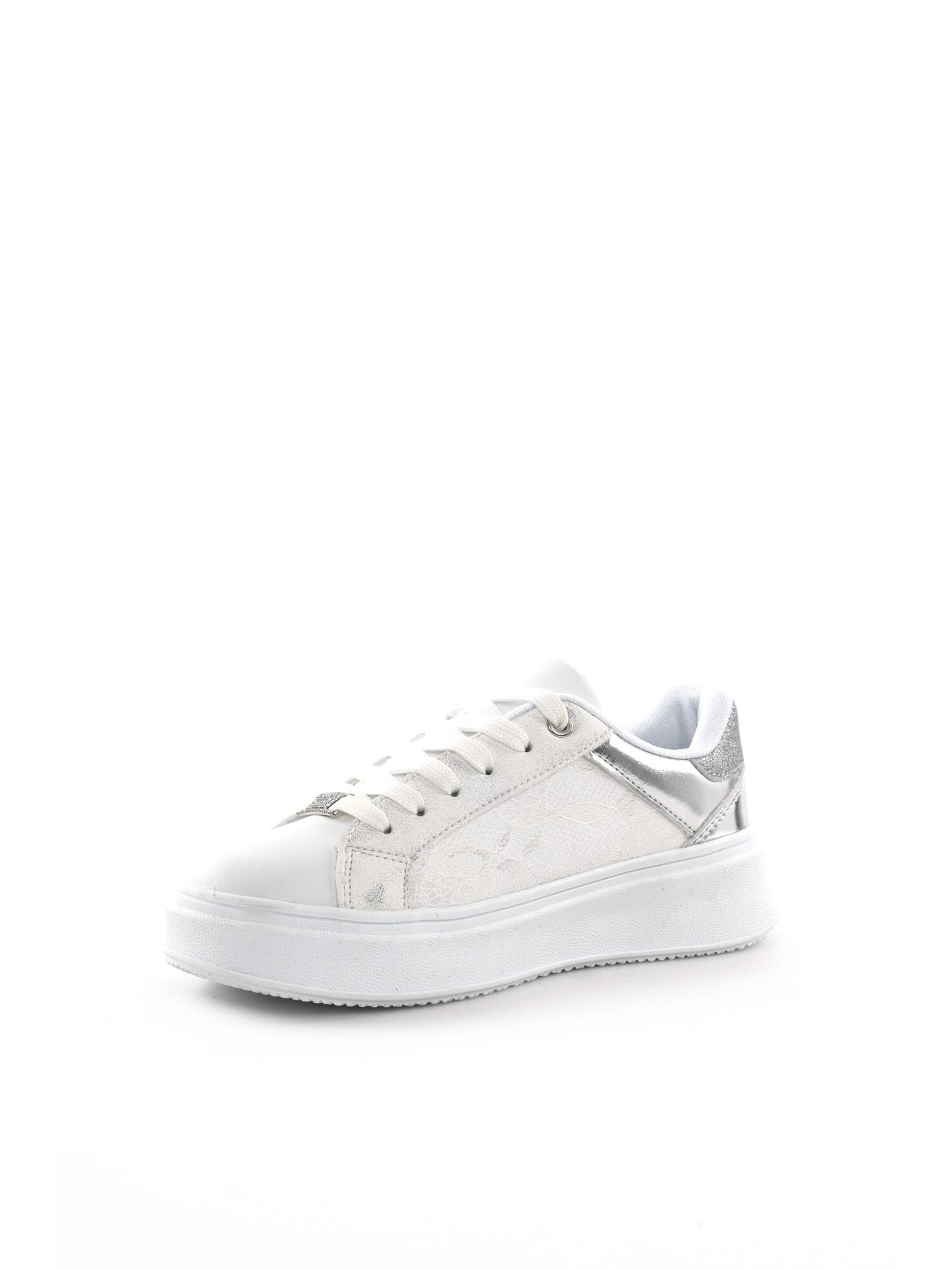 Love Details sneaker unisex bambino in elegante argento