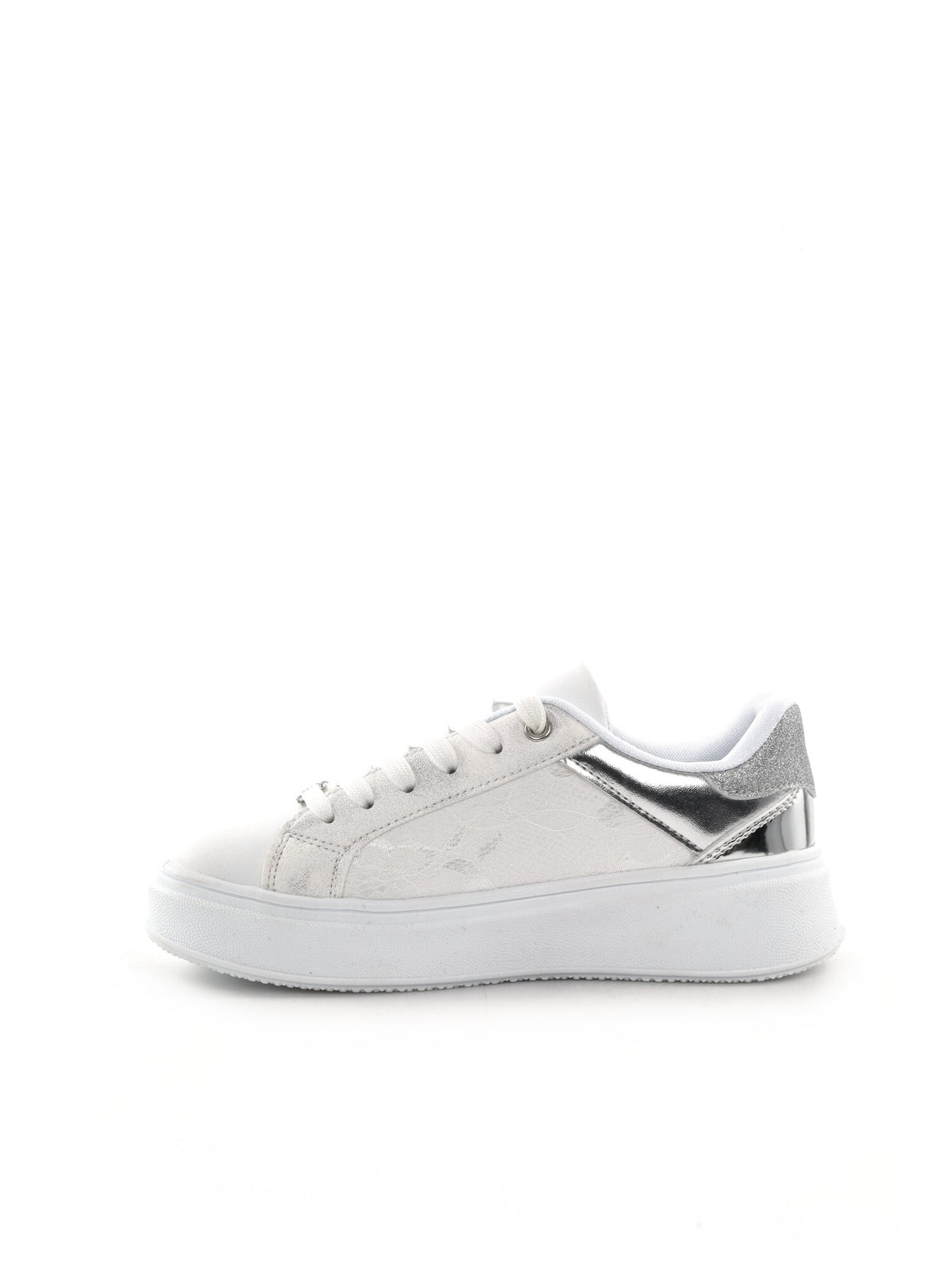 Love Details sneaker unisex bambino in elegante argento