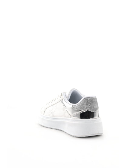 Love Details sneaker unisex bambino in elegante argento
