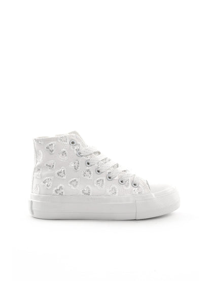 Love Details sneakers unisex bambino bianche per la primavera