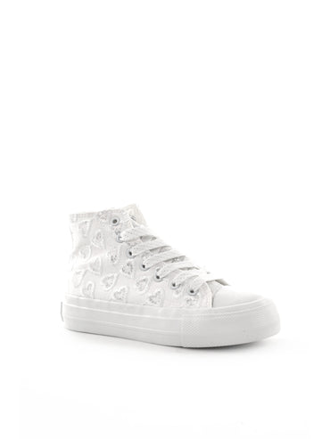 Love Details sneakers unisex bambino bianche per la primavera
