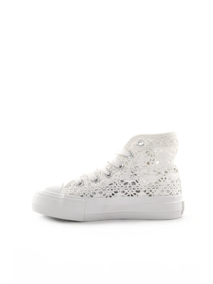 Sneakers Love Details bianche stringate per bambina e bambino